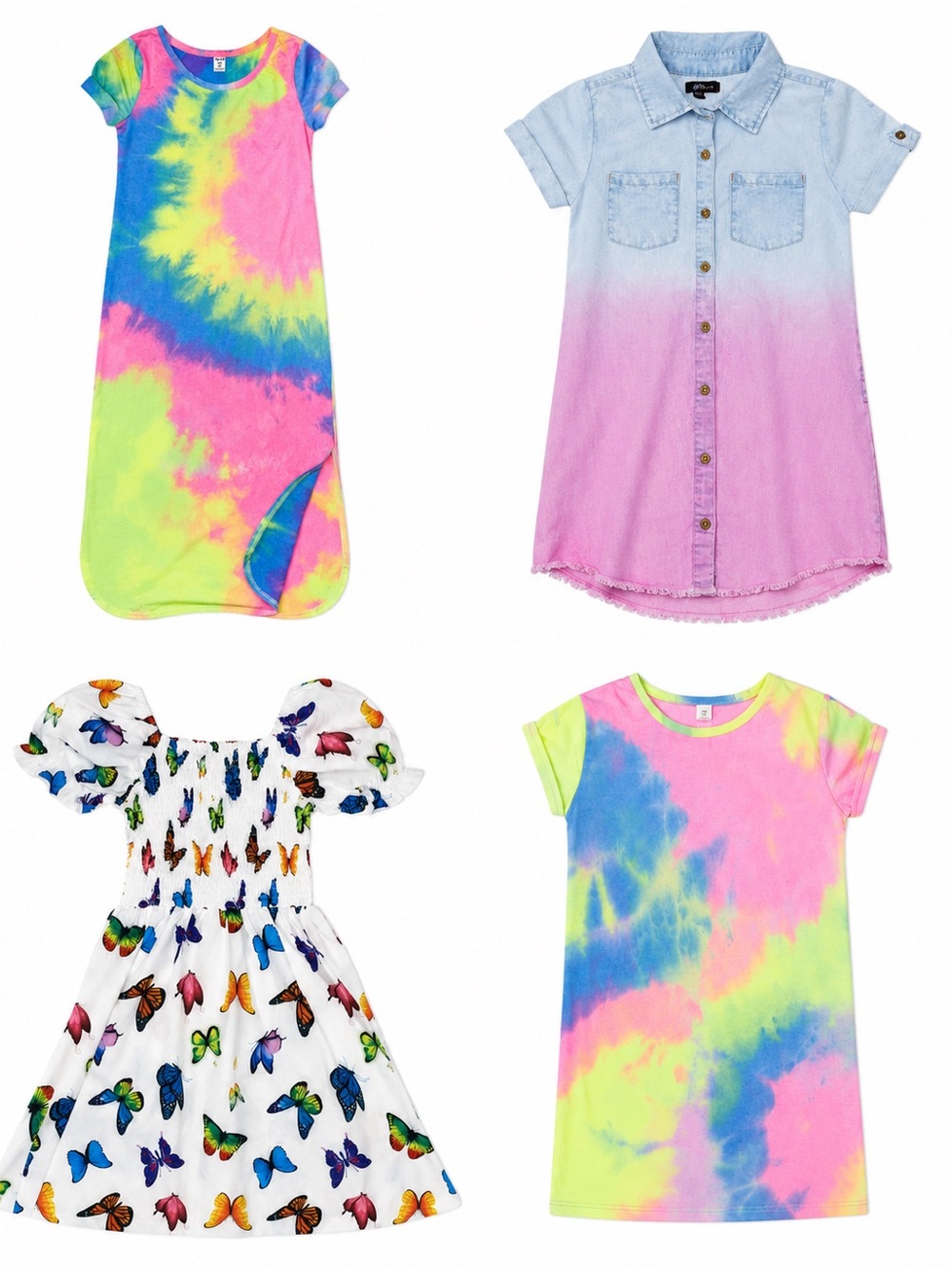 Lot of Girls Clothes - Romper Size 8–10 SHEIN Chillipop 5 Pieces Summer
